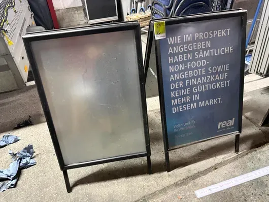 2x chevalets porte-affiches