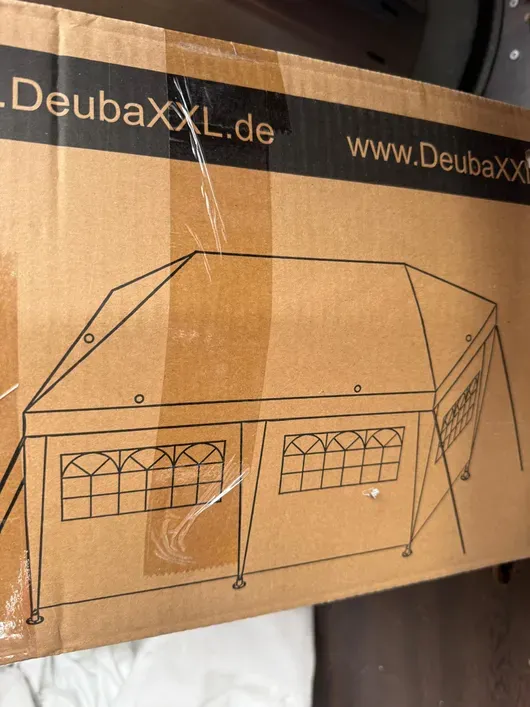 DeubaXXL marquee 3x6m white