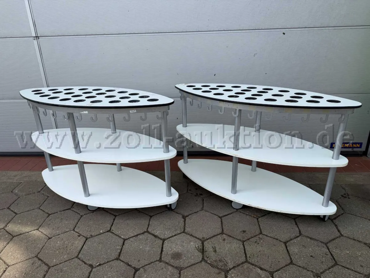 2 toothbrush cup and towel trolleys for 26 children
