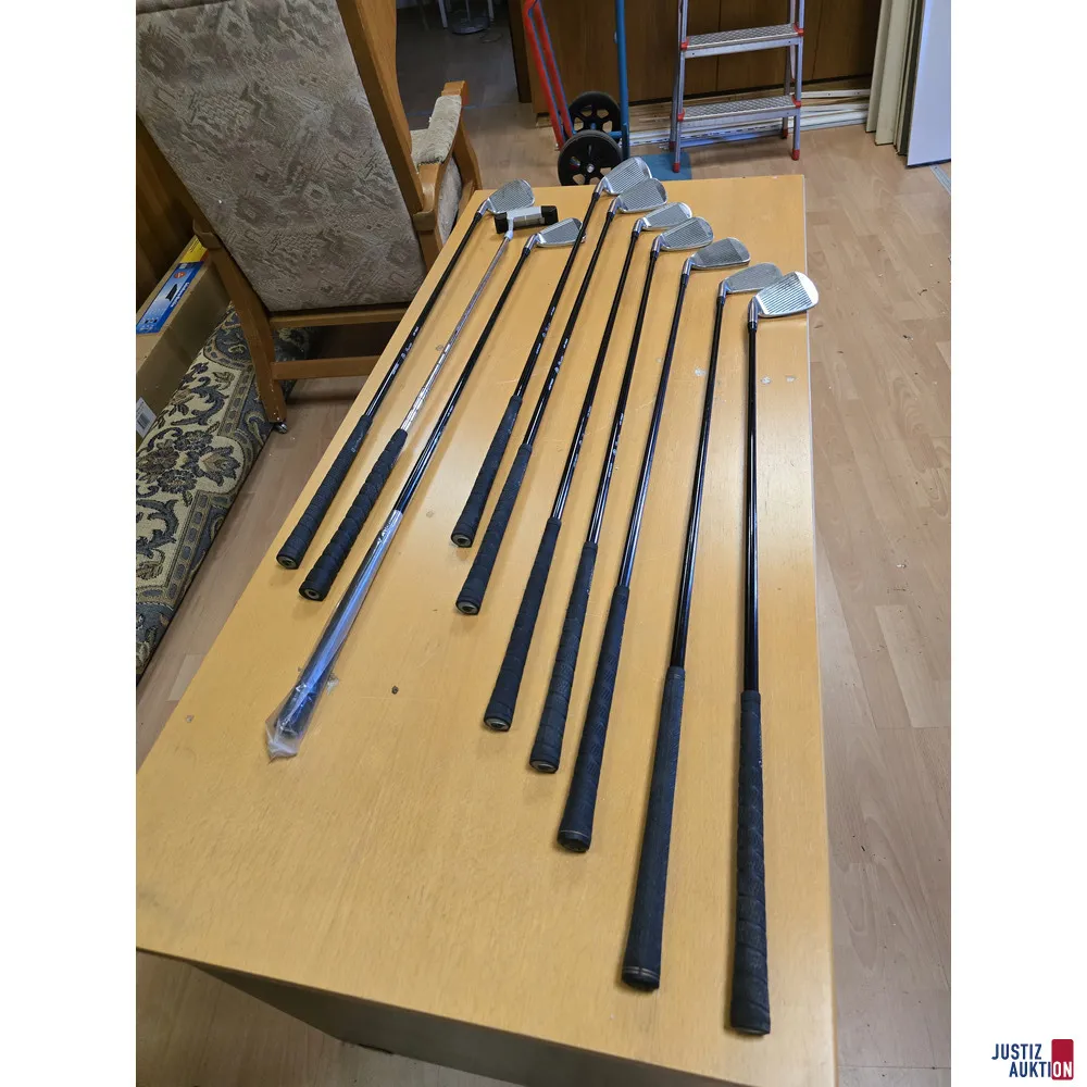 Golfset met golftas, trolley en accessoires