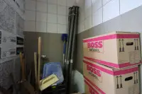 4 Stahlrohrstützen Fabr. Müba