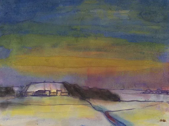 Emil Nolde, Hülltoft Hof im Winter, 1935