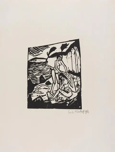 Erich Heckel, Frauen am Ufer, 1913