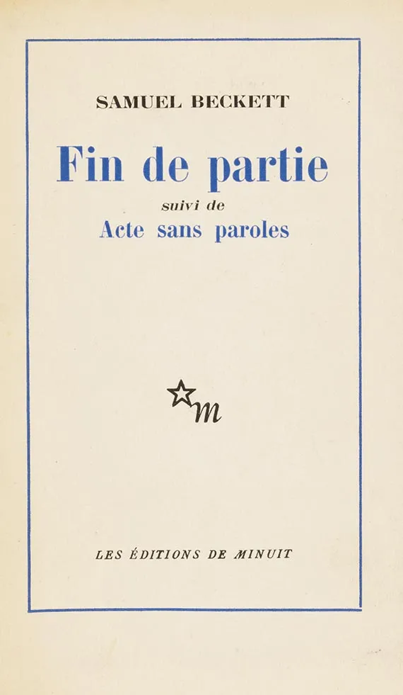 Samuel Beckett, Fin de partie, 1957
