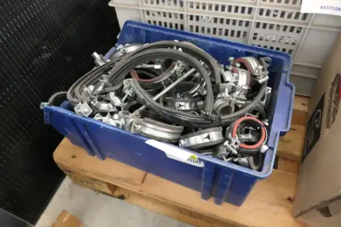 Lot of pipe clamps