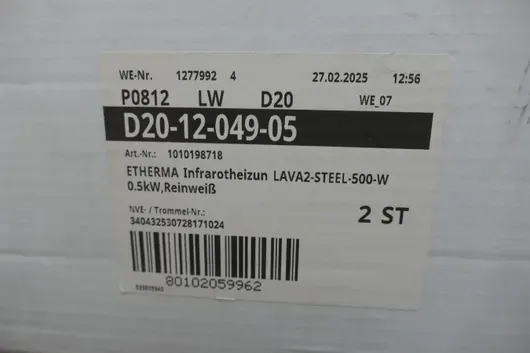 Инфракрасный обогреватель ETHERMA LAVA2-STEEL-500-W