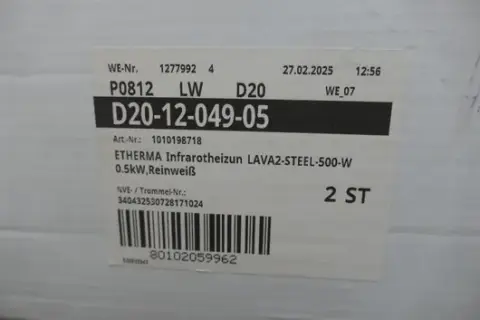 Инфракрасный обогреватель ETHERMA LAVA2-STEEL-500-W