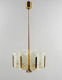 CARL FAGERLUND. Pendant light / hanging lamp Carl Fagerlund for Orrefors, Murano glass, Sweden, 1960s.