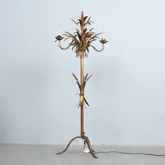 HANS KÖGL. IN THE STYLE OF. Floral floor lamp from the 1960s.