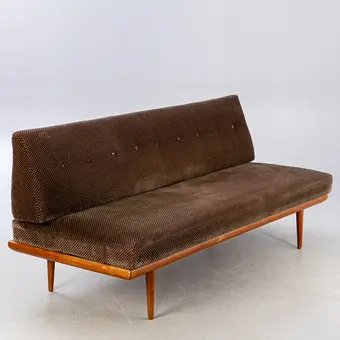 PETER HVIDT & ORLA MØRLGAARD NIELSEN. France & Søn. Teak sofa / daybed 'Minerva'.