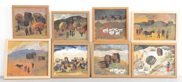 TENGIZ MIRZASHVILI (1934-2008). Collection of small landscapes (8).