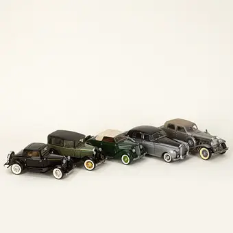 Franklin Mint Precision modellen, vijf auto's / oldtimers (5).