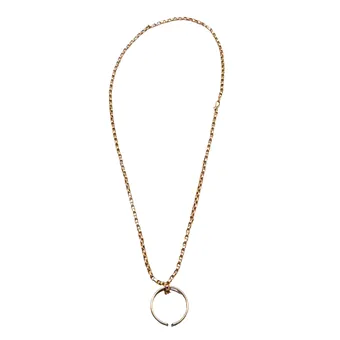 Collana con anello in argento 835.