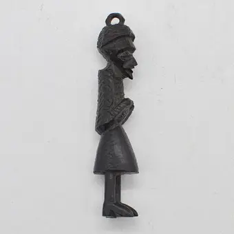 Африканский кулон, мужская фигура, эбеновое дерево, ручная резьба, 20 век.