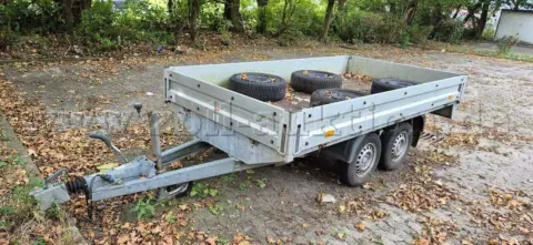 1 starre disselaanhanger Humbaur HT 2004 dubbelasser 2000 kg, eerste registratie 2010
