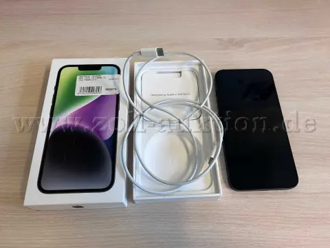 1 Apple Iphone 14, schwarz, 128GB