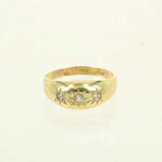 Ring mit kl. Diamantimitationen