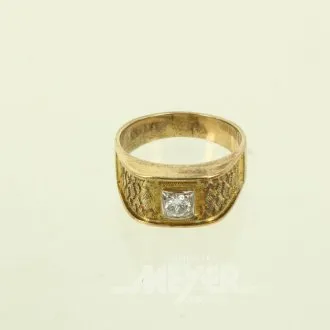 Ring mit Brillant von ca. 0,20ct