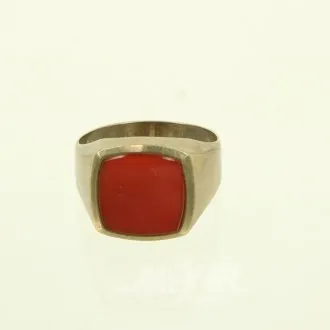 Herrenring mit Carneolplatte