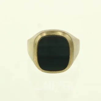 Herrenring mit Onyxplatte