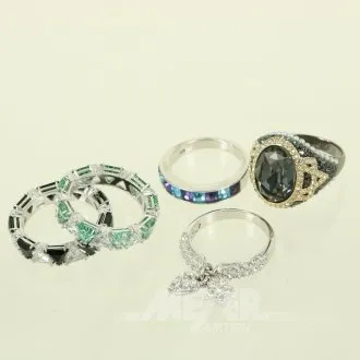 5 Swarovski Ringe