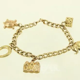 Bettelarmband mit 5 Anhängern