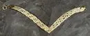 Bracelet – 585 gold, approx. 5.4 g, braided design, L= approx. 16 cm, spring ring clasp