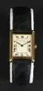 Montre-bracelet femme "Cartier" – Boîtier or gris 750, env. 27,3 g au total, n° 20002863, cadran crème avec chiffres romains, couronne avec…