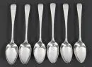 Kaffeelöffel, 6 Stück – 925 Silber, ca. 92 g, Griffenden mit gravierten Vogelmotiven, L= 13,5 cm, Beschau: Alice & George Burrows, London…