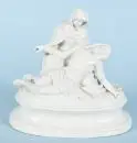 Figurine - Pietà – Porcelaine, blanche, socle ovale, H= 19 cm, vers 1900, 1 pouce endommagé