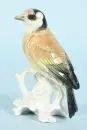Figurine - Chardonneret "Ens, Volkstedt" – Porcelaine, polychrome, sur socle en forme de branche, H= 10 cm