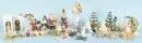 Figurines, 24 pièces "Goebel" – porcelaine, polychrome, H= 5-20 cm, entre autres Madone, anges, pères Noël, figures d'enfants ;