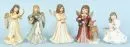 Figurines, 5 pièces - anges "Goebel" – porcelaine, polychrome, modèles variés, H= 17-20 cm ;