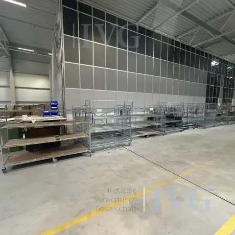 Partia wózków transportowych kratowych (kolor srebrny)