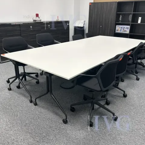 Table de réunion (blanche)