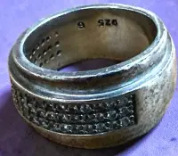 Silberrimng-925- mit klaren Steinen "Esprit", RG 51, 10,06 gr