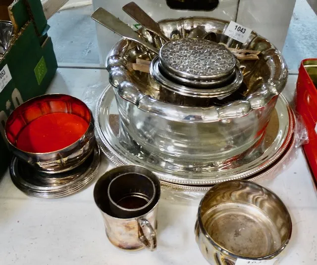 1 лот посеребрённых предметов