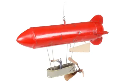 Blikken Zeppelin met gondel