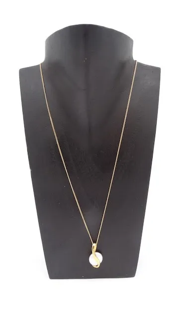 1 ladies' necklace 333 gold with pearl