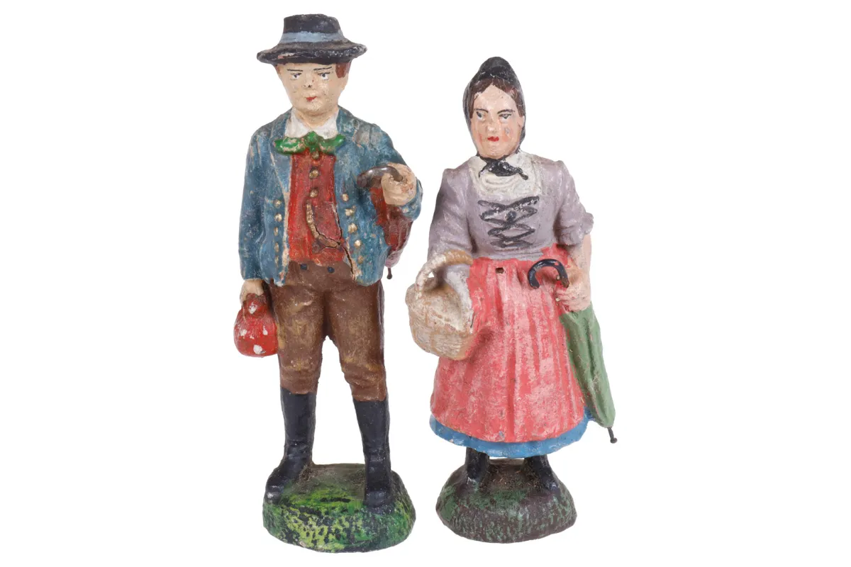 2 Elastolin massa figuren