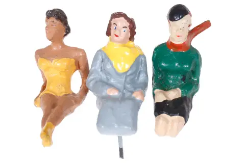 3 figurki z masy