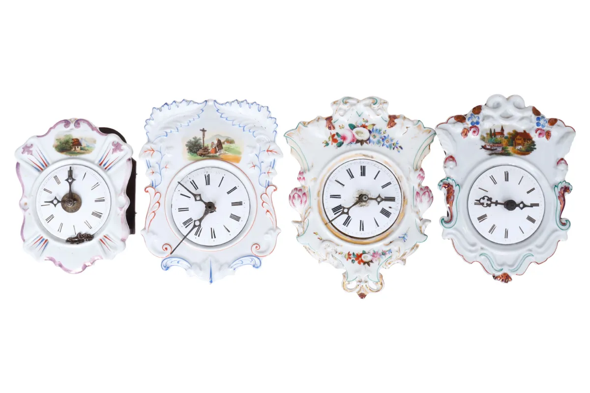 4 wandklokken