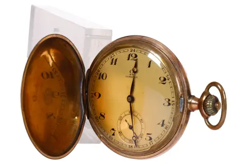 Карманные часы Omega с откидной крышкой