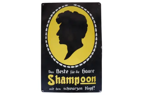 Tłoczona blaszana reklama „Schwartzkopff”