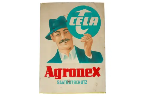Reklamowa tabliczka emaliowana Cela Agronex