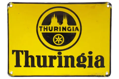 Wypukła tabliczka emaliowana „Thuringia”