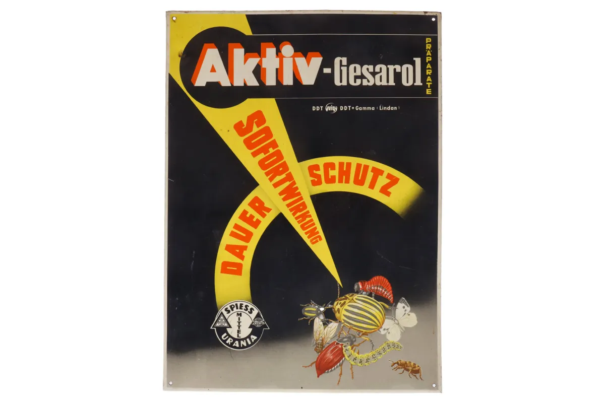 Plaque publicitaire en tôle « Aktiv-Gesarol »