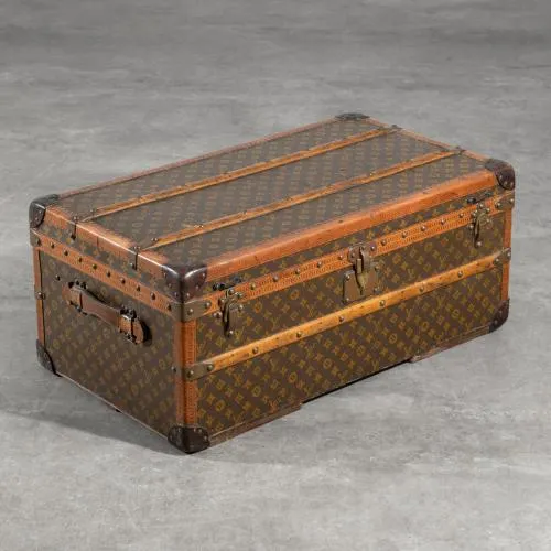 Vuitton, Louis, Paris – Antike Louis Vuitton 'Monogram Canvas' Reisetruhe, ca. 1920er Jahre
