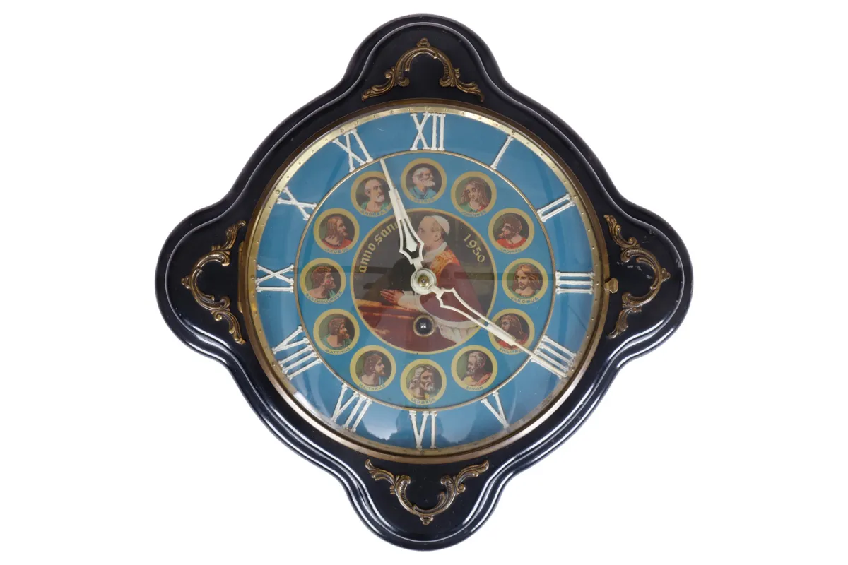 Horloge murale motif pape