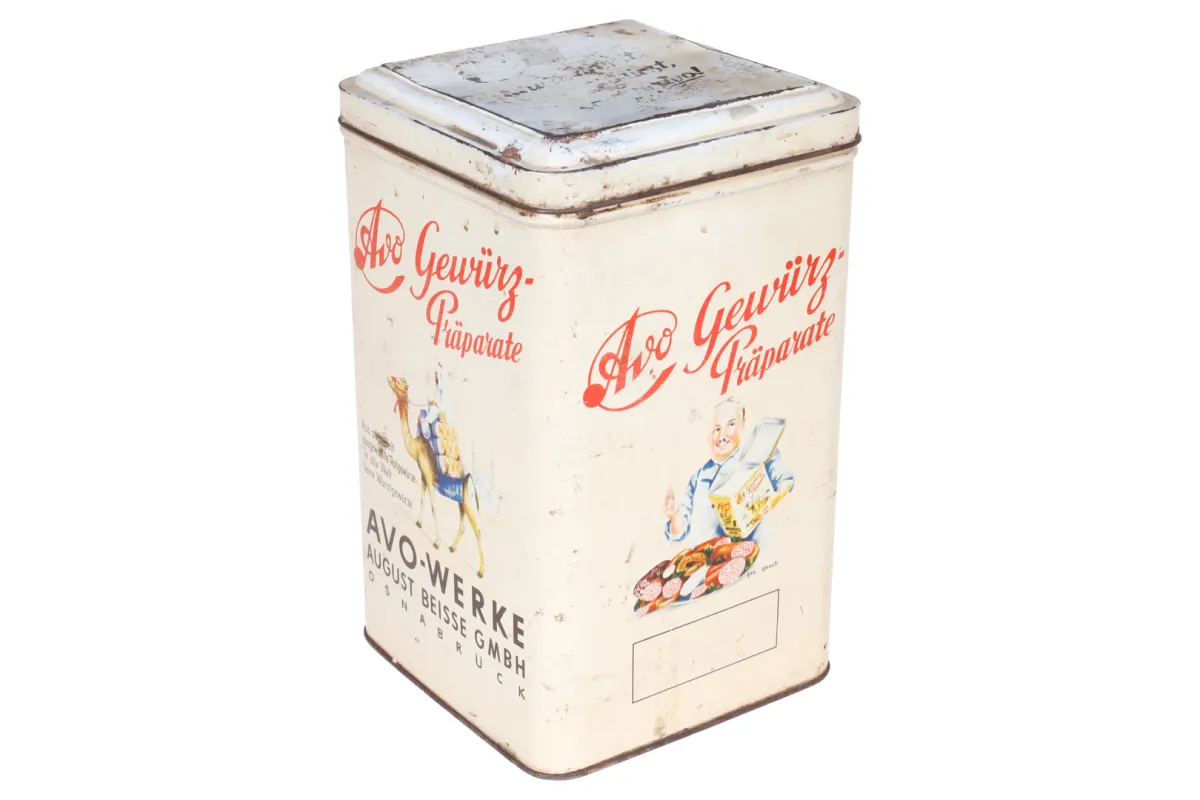 Boîte en fer-blanc « AVO Gewürz »